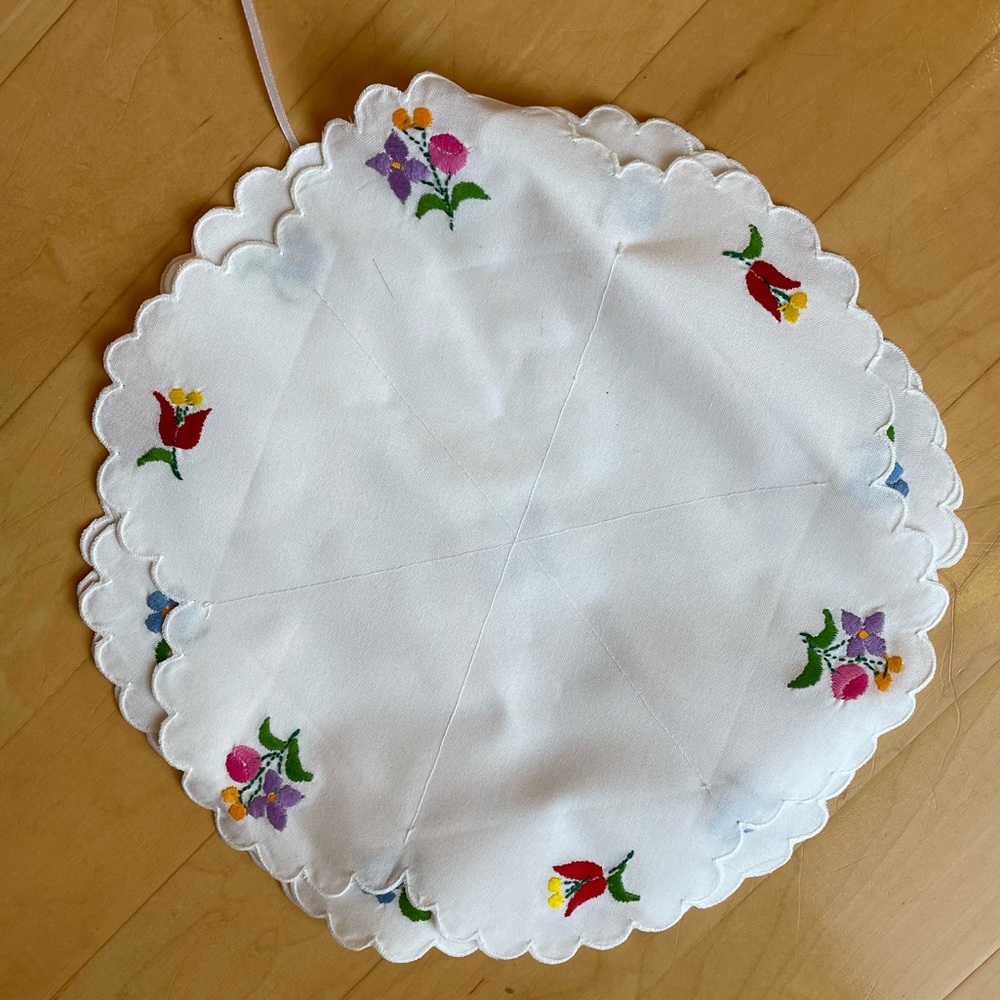 Cloth Dolly Kitchenware with Floral Embellishments